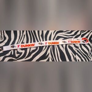 Official NFL Baltimore Ravens X Dunkin' Lanyard NEW